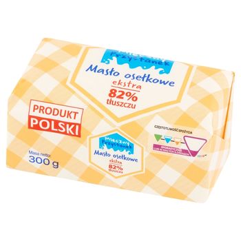Mleczny Przystanek Masło osełkowe ekstra 300 g