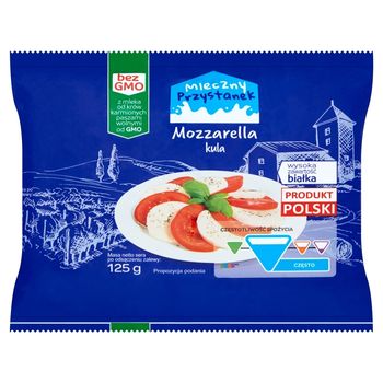 Mleczny Przystanek Ser Mozzarella kula 125 g