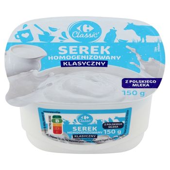Carrefour Classic Serek homogenizowany klasyczny 150 g