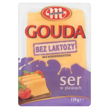 Mlekovita Gouda Ser bez laktozy w plastrach 150 g