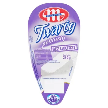 Mlekovita Twaróg bez laktozy półtłusty 230 g