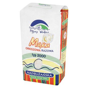 Młyny Wodne Mąka orkiszowa razowa nadbużańska ekologiczna typ 2000 1 kg