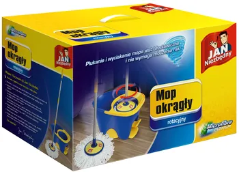 Zestaw mop Rotacyjny z Wiadrem JAN NIEZBĘDNY Okrągły