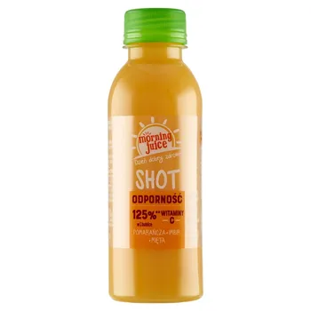 Morning Juice Odporność Shot pomarańcza + imbir + mięta 200 ml