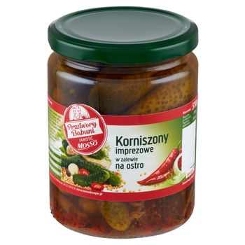 Mosso Korniszony imprezowe w zalewie na ostro 510 g