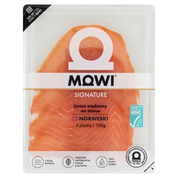 Mowi Signature Łosoś wędzony na zimno 100 g