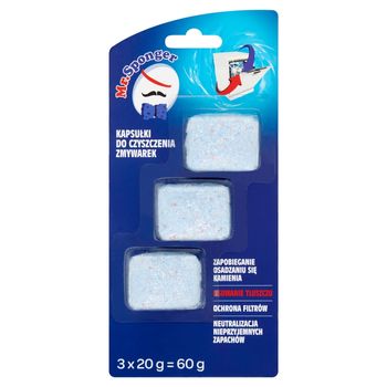 Mr. Sponger Kapsułki do czyszczenia zmywarek 60 g (3 x 20 g)