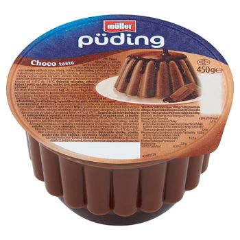 Müller Püding Deser mleczny o smaku czekoladowym z sosem o smaku czekoladowym 450 g