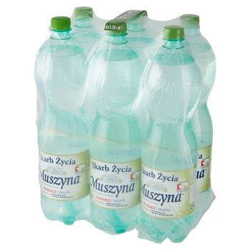 Muszyna Skarb Życia Naturalna woda mineralna wysokozmineralizowana gazowana 6 x 1,5 l
