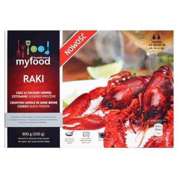 MyFood Raki całe gotowane w zalewie winnej 800 g