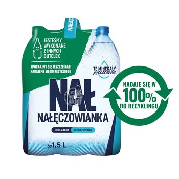 Nałęczowianka Naturalna woda mineralna niegazowana 6 x 1,5 l