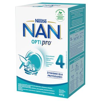 NAN OPTIPRO 4 Produkt na bazie mleka dla małych dzieci 650 g (2 x 325 g)