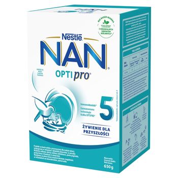 NAN OPTIPRO 5 Produkt na bazie mleka dla małych dzieci 650 g (2 x 325 g)