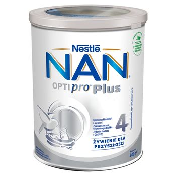 NAN OPTIPRO Plus 4 Mleko modyfikowane dla dzieci po 2. roku 800 g