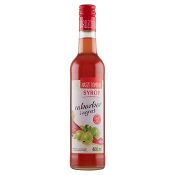 Nasze Domowe Syrop rabarbar i agrest 400 ml