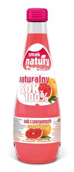 Naturalny Sok 100% - Sok z czerwonych grejpfrutów 300 ml