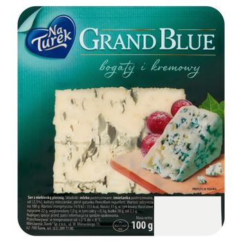 NaTurek Grand Blue Ser z niebieską pleśnią bogaty i kremowy 100 g