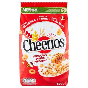 Nestlé Cheerios Miodowy Płatki śniadaniowe 500 g
