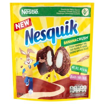 Nestlé Nesquik BananaCrush Płatki śniadaniowe 350 g