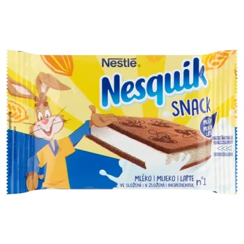 Nestlé Nesquik Snack Biszkopt z kremowym nadzieniem mlecznym 26 g