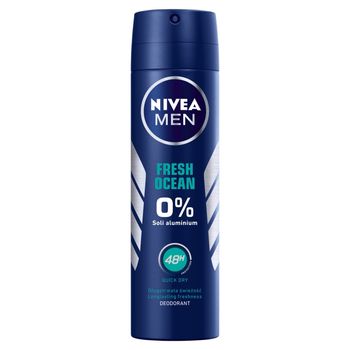 Nivea Fresh Ocean Dezodorant 0% Soli Aluminium Spray 150 ml