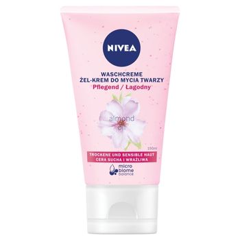Nivea Łagodnie oczyszczający żel-krem do mycia twarzy cera sucha i wrażliwa 150 ml