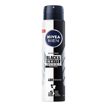 Nivea MEN Black & White Invisible Antyperspirant męski w spray'u 250 ml