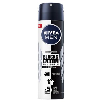 NIVEA MEN Black&White Invisible Original Antyperspirant w aerozolu 150 ml