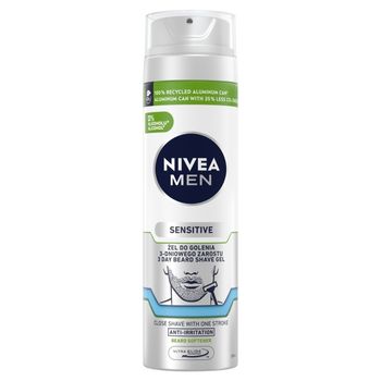 Nivea MEN Sensitive ŻEL DO Golenia 3-Dniowego Zarostu 200 ml
