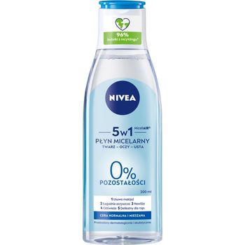 Nivea MicellAIR 5w1 Płyn micelarny cera normalna i mieszana 200 ml