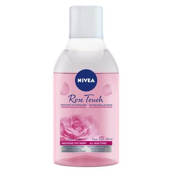 Nivea Rose Touch Dwufazowy Płyn Micelarny z organiczną wodą różaną 400 ml