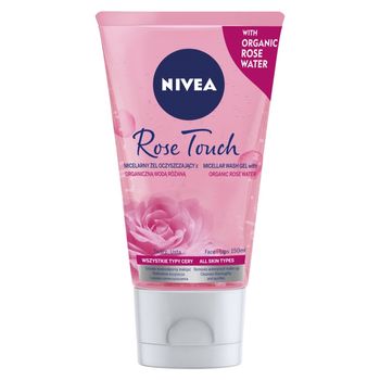 Nivea Rose Touch Micelarny żel do demakijażu i mycia twarzy z organiczną wodą różaną 150 ml