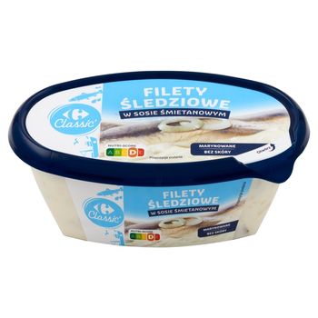 Carrefour Classic Filety śledziowe w sosie śmietanowym 280 g