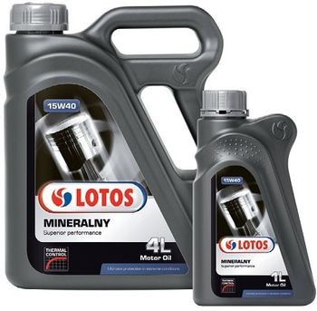 Olej LOTOS Lotos Mineralny z formułą Thermal Control 15W/40 (4 l) 