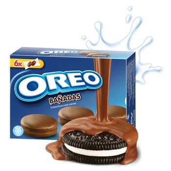 Oreo Ciastka kakaowe z nadzieniem o smaku waniliowym oblane polewą kakaową 246 g (12 sztuk)