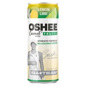 Oshee Coconut Water + Fruits Napój gazowany cytryna limonka 250 ml