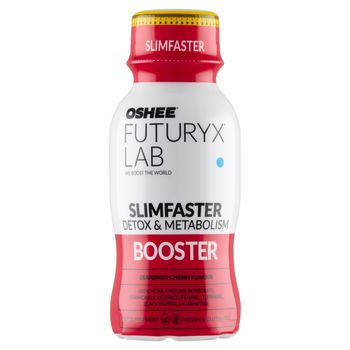 Oshee Futuryx Lab Slimfaster Suplement diety gazowany napój o smaku grejpfrutowo-wiśniowym 100 ml