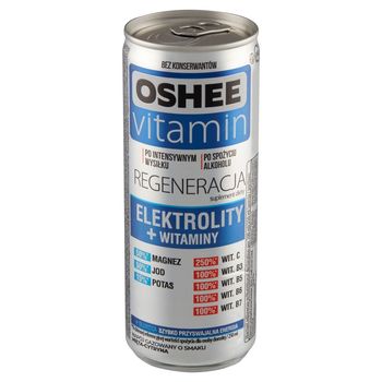 Oshee Vitamin Regeneracja Suplement diety napój gazowany o smaku mięta-cytryna 250 ml