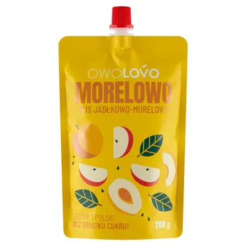 OWOLOVO Morelowo Mus jabłkowo-morelowy 200 g
