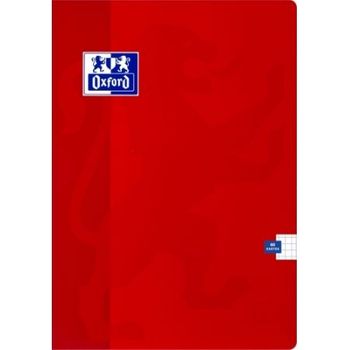 OXFORD ESSE zeszyt A4 60 kartek kratka z marginesem czerwony