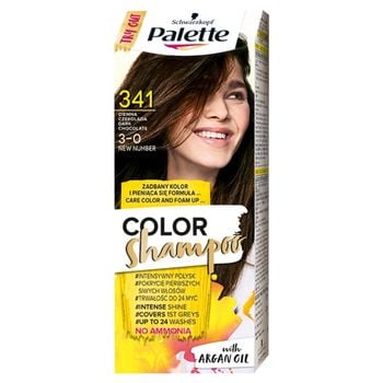 Palette Color Shampoo Szampon koloryzujący do włosów 341 (3-0) ciemna czekolada