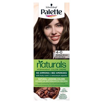 Palette Permanent Naturals Color Creme Farba do włosów trwale koloryzująca 700 4-0 średni brąz
