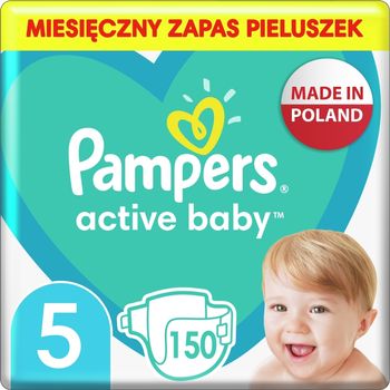 Pampers Active Baby, rozmiar 5, 150 pieluszek, 11kg-16kg