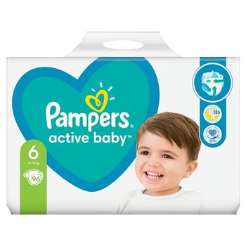 Pampers Active Baby, rozmiar 6, 96 pieluszek, 13kg-18kg