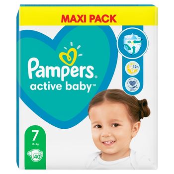 Pampers Active Baby, rozmiar 7, 40 pieluszek, 15kg+
