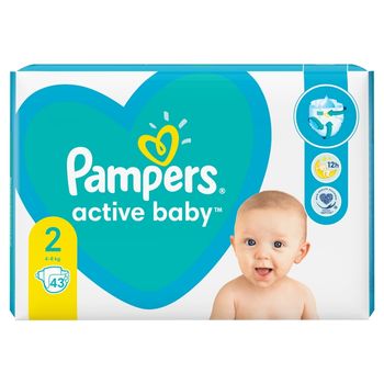 Pampers Active Baby, rozmiar 2, 43 pieluszek, 4kg-8kg