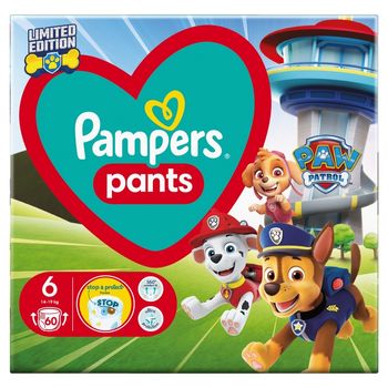 Pampers Baby-Dry Pieluchomajtki edycja Psi Patrol rozmiar size, pack count pieluszek,