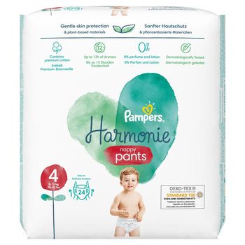 Pampers Harmonie Pieluchomajtki rozmiar 4, 24 pieluszki, 9kg-15kg