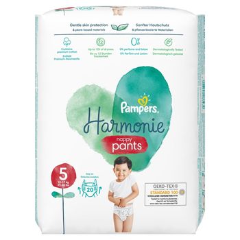 Pampers Harmonie Pieluchomajtki rozmiar 5, 20 pieluszki, 12kg-17kg