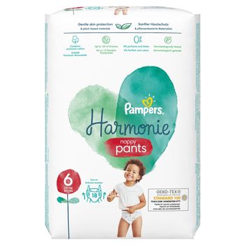 Pampers Harmonie Pieluchomajtki rozmiar 6, 18 pieluszki, 15kg+